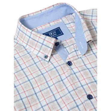 Drifter Ivano Check Short Sleeve Shirt Red