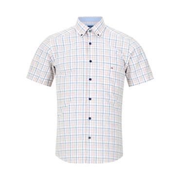 Drifter Ivano Check Short Sleeve Shirt Red