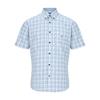 Drifter Ivano Check Short Sleeve Shirt Blue