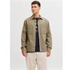 Jack & Jones Rayle Solid Linen Overshirt Khaki