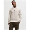 Jack & Jones Frankie Zip-Thru Sweatshirt Moonbeam