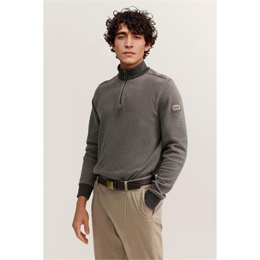 Bugatti Bugatti Quater-Zip Sweatshirt Taupe