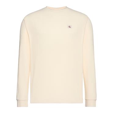 Calvin Klein Jeans Waffle Badage Crew Calico