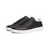 Tommy Hilfiger Luxe Metallic Logo Leather Trainers Black