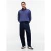Tommy Jeans Regular-Fit Mock Neck Fleece Basic Navy