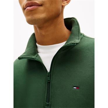 Tommy Jeans Regular-Fit Mock Neck Fleece Pine