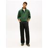 Tommy Jeans Regular-Fit Mock Neck Fleece Pine