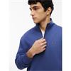Tommy Jeans Regular-Fit Mock Neck Fleece Blue Storm