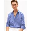 Tommy Hilfiger Flex Poplin Gingham Check Shirt Wedge Blue