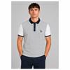 Tom Penn TPP977 Front Printed Polo Wht-Sky