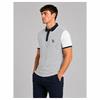 Tom Penn TPP977 Front Printed Polo Wht-Sky