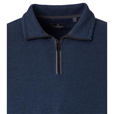 Casa Moda Quater Zip Sweatshirt Navy