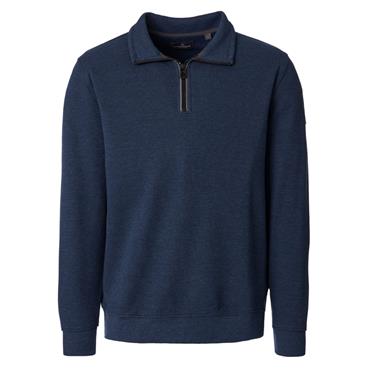 Casa Moda Quater Zip Sweatshirt Navy