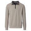 Casa Moda Quater Zip Sweatshirt Taupe