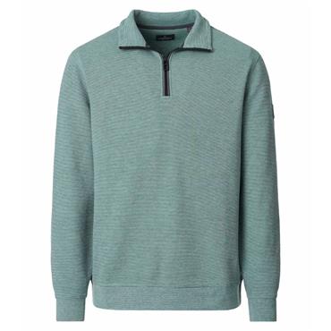 Casa Moda Quater Zip Sweatshirt Mint