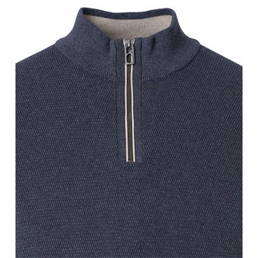 Casa Moda Troyer Quater Zip Knit Navy