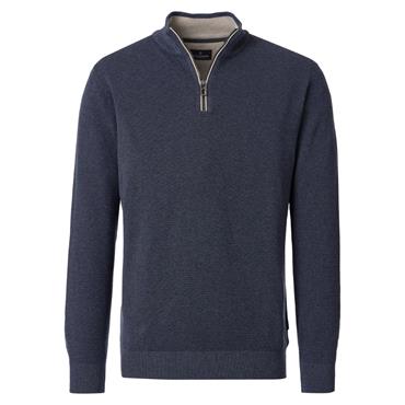 Casa Moda Troyer Quater Zip Knit Navy