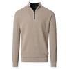 Casa Moda Troyer Quater Zip Knit Taupe