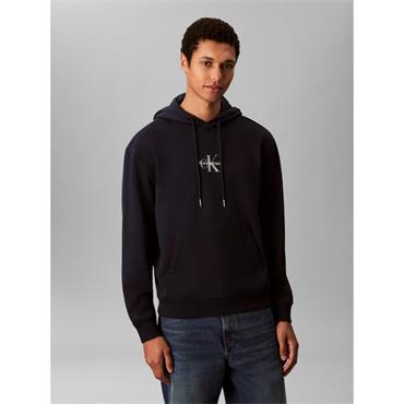 Calvin Klein Jeans Terry Micro Monologo Hoodie Sapphire