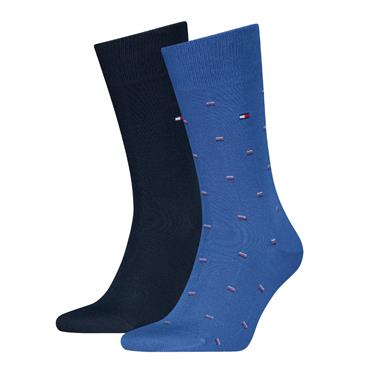 Tommy Hilfiger Micro Pattern 2 Pack Socks Blue