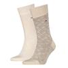 Tommy Hilfiger 2 Pack AOP Flag Socks Sand
