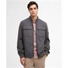Barbour International Ethan Funnel-Neck Quilted Hybrid Charcoal