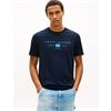 Tommy Hilfiger Brand Love Stack Mono Tee Navy