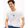 Tommy Hilfiger Brand Love Stack Mono Tee White