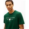 Tommy Hilfiger Brand Love Stack Mono Tee Green