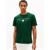 Tommy Hilfiger Brand Love Stack Mono Tee Green