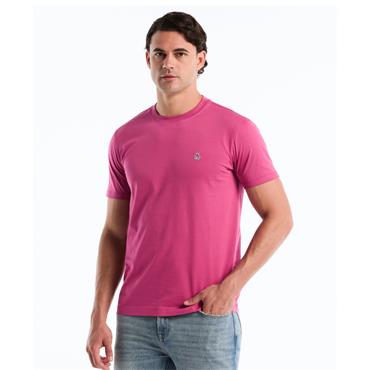 Penguin Sticker Pete Logo T-Shirt Magenta