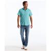 Penguin Oxford Stretch Short Sleeve Shirt Aqua
