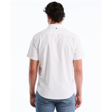 Penguin Oxford Stretch Short Sleeve Shirt White