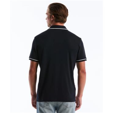 Penguin Diamond Jacquard Front Interlock Polo Saphire
