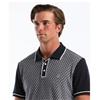 Penguin Diamond Jacquard Front Interlock Polo Saphire