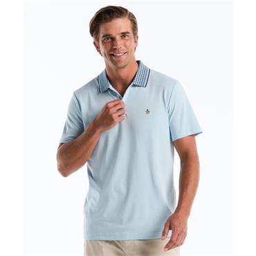 Penguin Interlock Polo Tee Blue