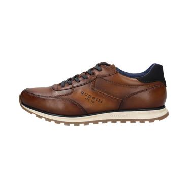 Bugatti A021P Leather Casual Sneaker Cognac