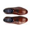 Bugatti AQR04 Leather Comfort Fit Toe-Cap Shoe Cognac
