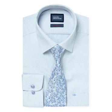 Daniel Grahame Gordon Shirt & Tie Set Blue