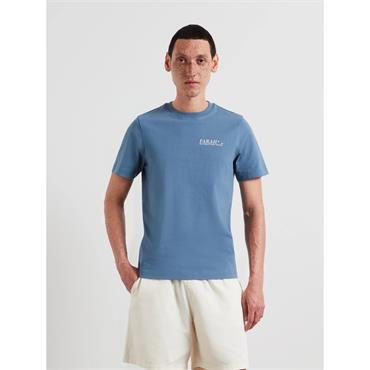 Farah Morween Back-Print Graphic Tee Blue Tide