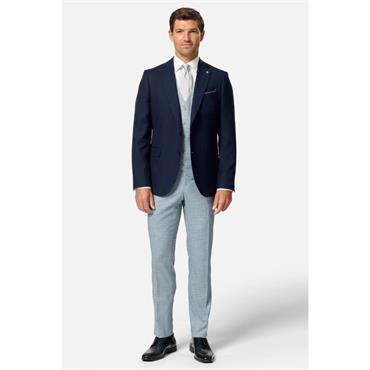 Benetti Lucas Houndstooth Trousers Blue
