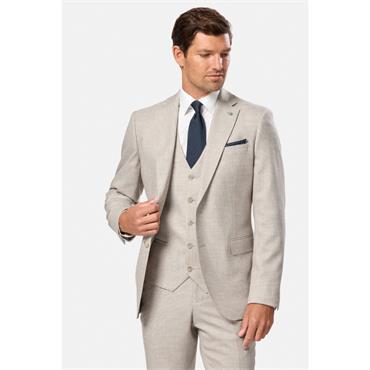 Benetti Lucas Houndstooth Trousers Stone