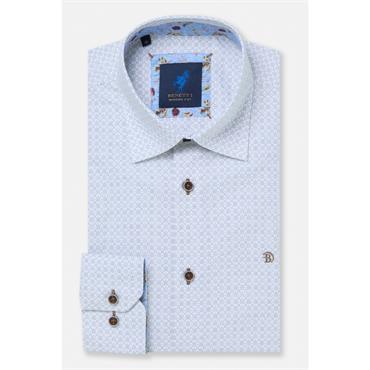 Benetti Roger Print Shirt Stone