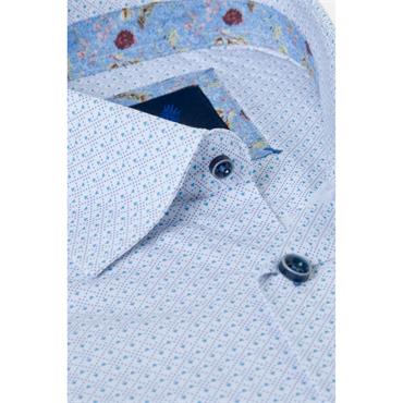 Benetti Roger Print Shirt Sky