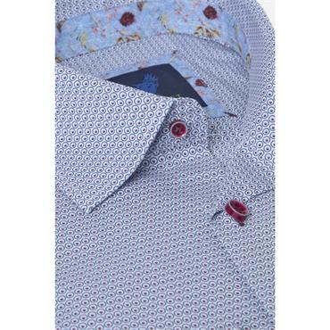 Benetti Cole Print Shirt Plum