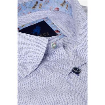 Benetti Kyle Print Short Sleeve Shirt Blue
