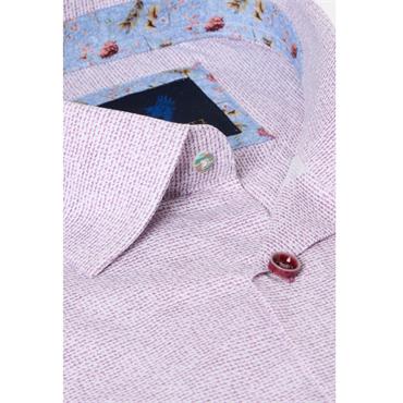 Benetti Kyle Print Short Sleeve Shirt Lilac