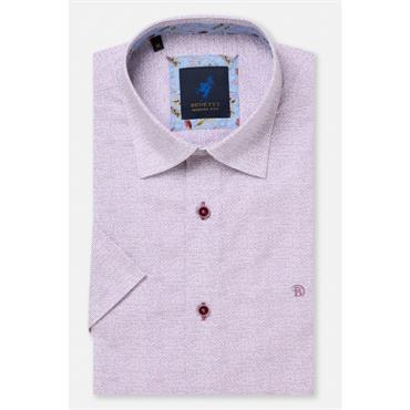 Benetti Kyle Print Short Sleeve Shirt Lilac