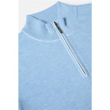 Benetti Julius 1/4 Zip Jumper Sky