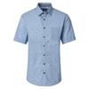 Casa Moda Print Short Sleeve Shirt Blue